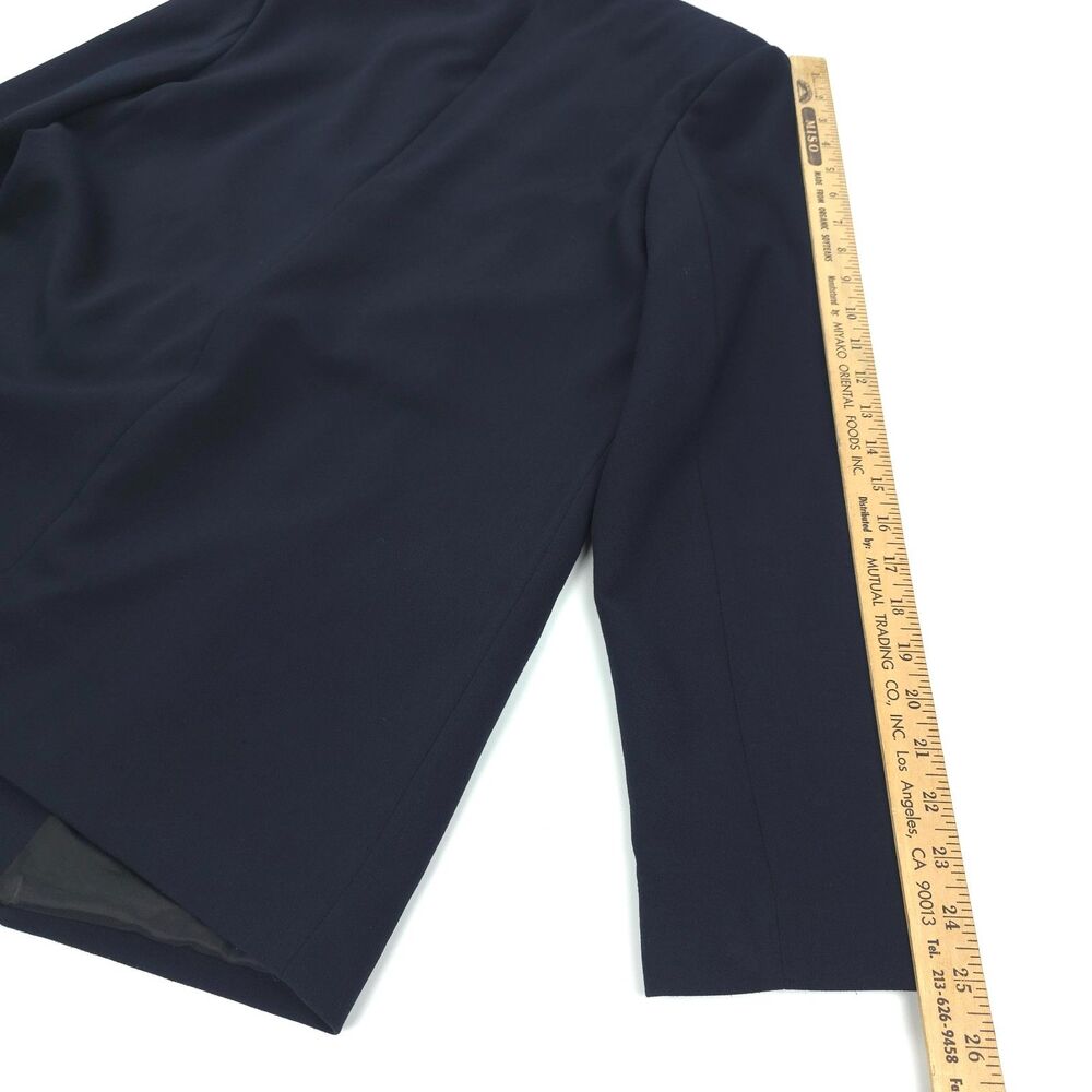 ABERCROMBIE 90s Dad Oversized Blazer Navy Old Money Quiet Luxury Preppy Academia - Picture 6 of 10
